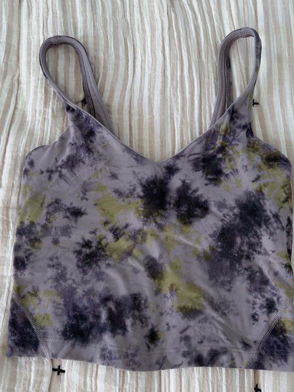 Lululemon Align Tank Top Radial Tie Dye Mauve Grey Multi Size 0